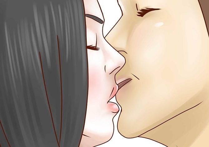 언어없이 vzasos에 정확하게 키스하는 방법? 청소년을위한 조언